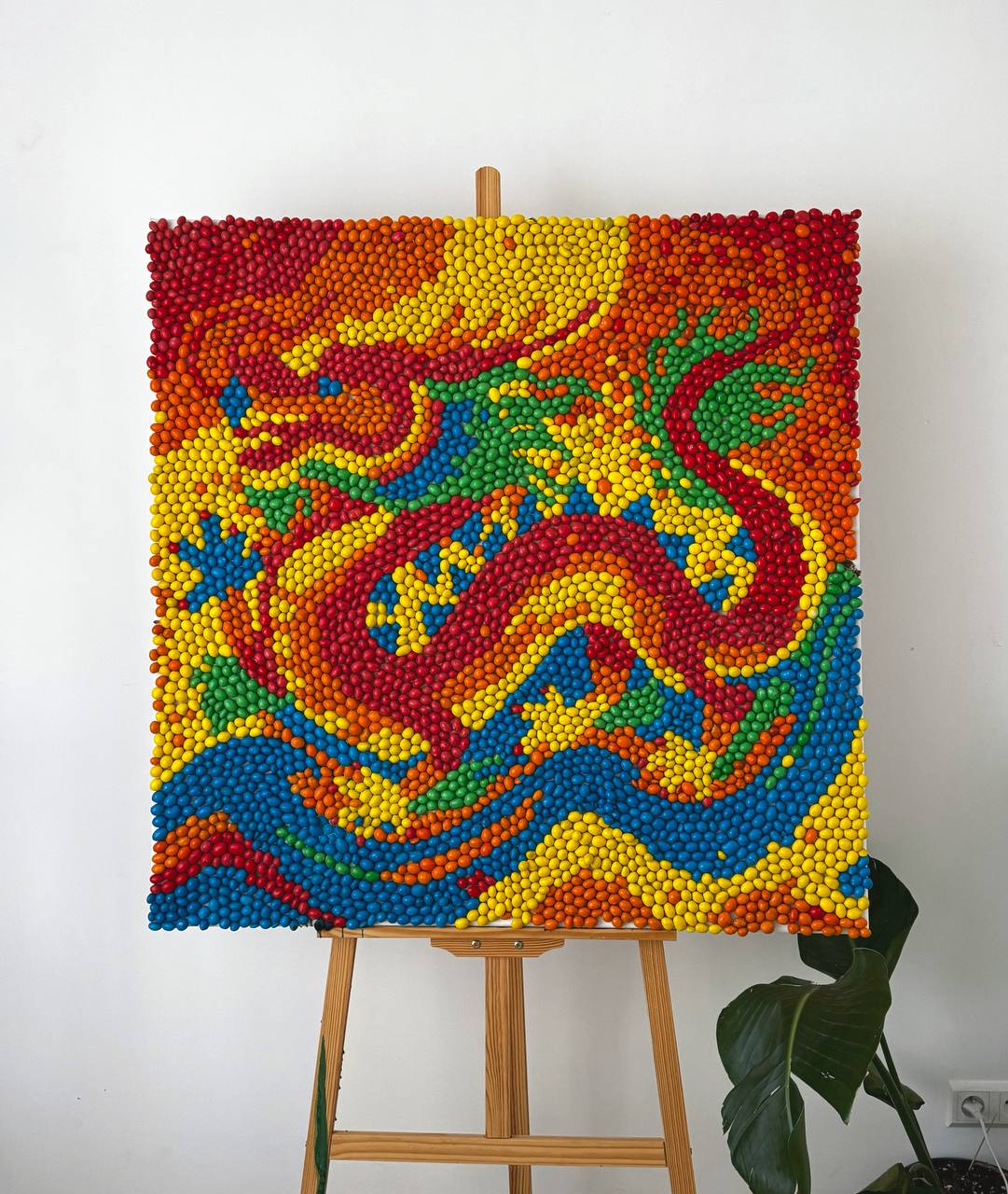 M&M's Dragon Painting