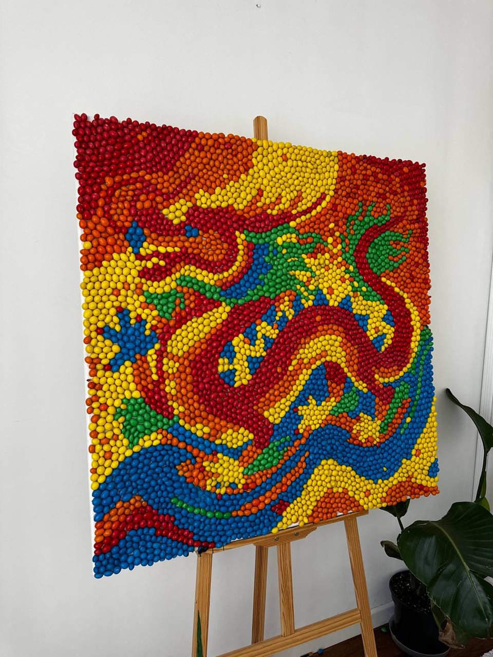 M&M's Dragon Painting